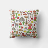 メキシコ|の記号パターン クッション (裏面)