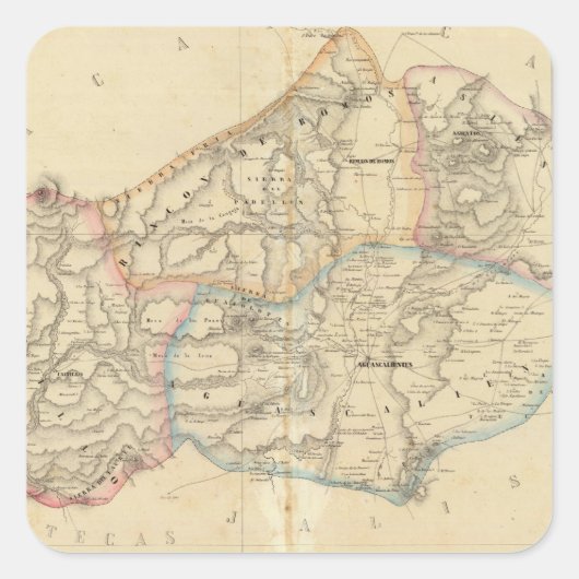 メキシコ,アグアスカリエンテス スクエアシール (正面)