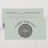 メキシコ アステカ太陽石 マヤ暦1 (正面/裏面)