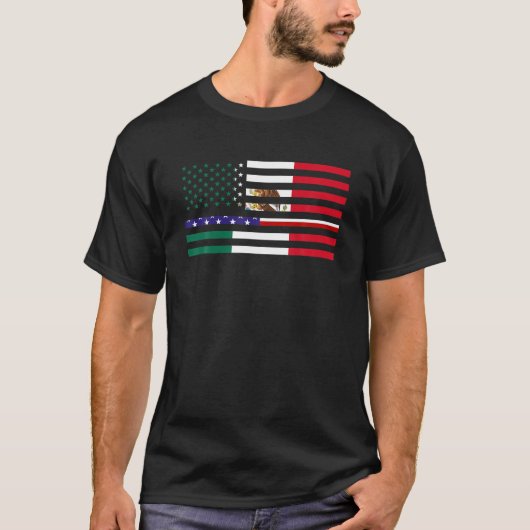 メキシコ・アメリカ・メキシコ Tシャツ (正面)