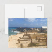 メキシコ、イスラムジェレス、プンタ・シュル#3はがき ポストカード (正面/裏面)