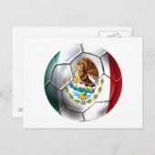 メキシコ・エル・トリ・サッカー・ボール・メキシコ・フットボール国旗bola ポストカード (正面/裏面)