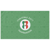 メキシコ エンジェル クリスマス フラグ 個人用水平 テーブルクロス (正面(横))