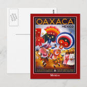 メキシコ・オアハカのビンテージ旅行絵葉書 ポストカード (正面/裏面)