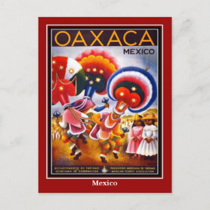 メキシコ・オアハカのビンテージ旅行絵葉書 ポストカード
