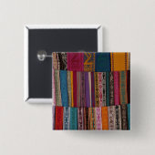 メキシコ、オアハカ州、オアハカ州、ベルトを織り込み 缶バッジ (正面&裏面)