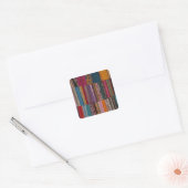 メキシコ、オアハカ州、オアハカ州、ベルトを織り込んだ スクエアシール (封筒)