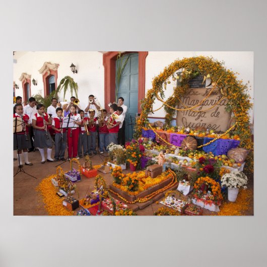 メキシコ、オアハカ州、オコトラン、学生 ポスター (正面)