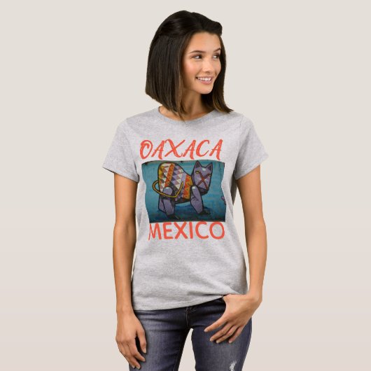 メキシコ・オアハカ通りグラフィッティ Tシャツ (正面フル)