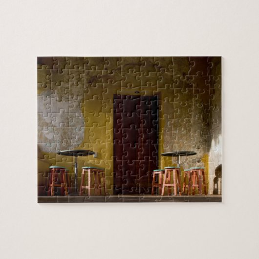 メキシコ、オアハカ、アフターンサンライトバルコニー ジグソーパズル (横)