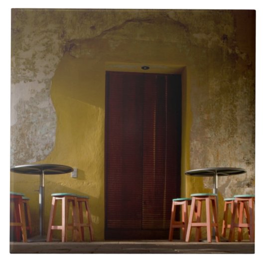 メキシコ、オアハカ、アフターンサンライトバルコニー タイル (正面)