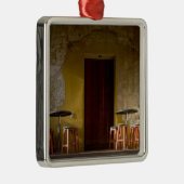 メキシコ、オアハカ、アフターンサンライトバルコニー メタルオーナメント (右)