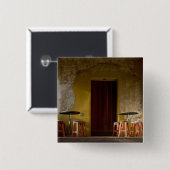 メキシコ、オアハカ、アフターンサンライトバルコニー 缶バッジ (正面&裏面)