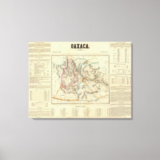 メキシコ，オアハカ キャンバスプリント (正面)