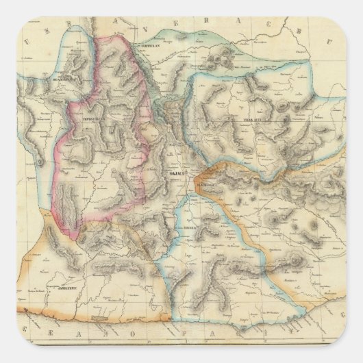 メキシコ，オアハカ スクエアシール (正面)