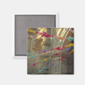 メキシコ、オアハカ、テンプラ・デ・サン・フェリペ・デ・ネリ マグネット (正面/裏面)