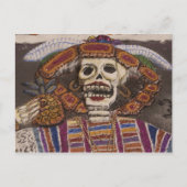 メキシコ、オアハカ。砂タペストリー(タペテ・デ・アリーナ) ポストカード (正面)