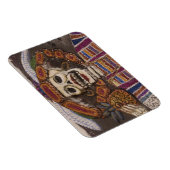 メキシコ、オアハカ。砂タペストリー(タペテ・デ・アリーナ) マグネット (右側)