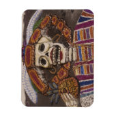 メキシコ、オアハカ。砂タペストリー(タペテ・デ・アリーナ) マグネット (縦)