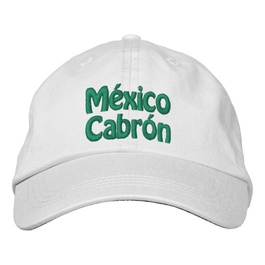 メキシコ・カブロン刺繍ハット 刺繍入りキャップ (正面)