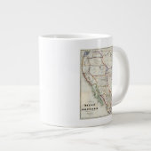 メキシコ·カリフォルニア地図 ジャンボコーヒーマグカップ (正面右)