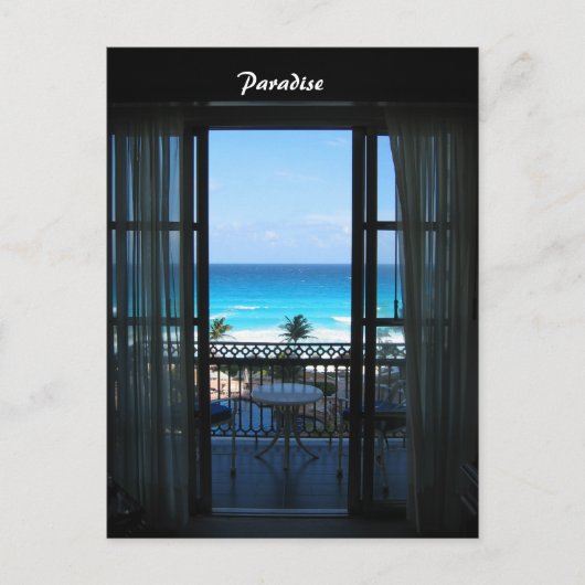 メキシコ,カンクンの海 ポストカード (正面)