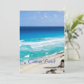 メキシコ，カンクンビーチ カード (スタンド正面)