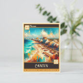 メキシコ，カンクン |クラシック絵画の ポストカード (スタンド正面)