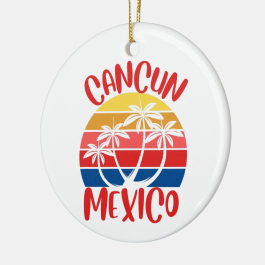 メキシコ,カンクン セラミックオーナメント (左)