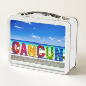 メキシコ，カンクン メタルランチボックス (裏面)