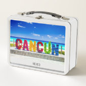 メキシコ，カンクン メタルランチボックス (正面)