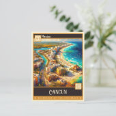 メキシコ,カンクン |レトロ絵画ズ ポストカード (スタンド正面)