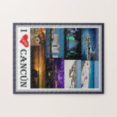 メキシコ – カンクンI Love - ジグソーパズル (横)