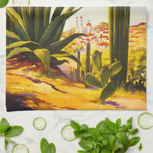 メキシコ キッチンタオル (折り畳み)