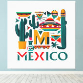 メキシコ キャンバスプリント (インサイチュ (ウッドフロア))