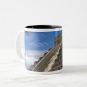 メキシコ、キンタナ·ルー、カンクン近く、チケン5 ツートーンマグカップ (正面左)