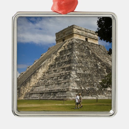 メキシコ、キンタナ·ルー、カンクン近く、チケン6 メタルオーナメント (正面)