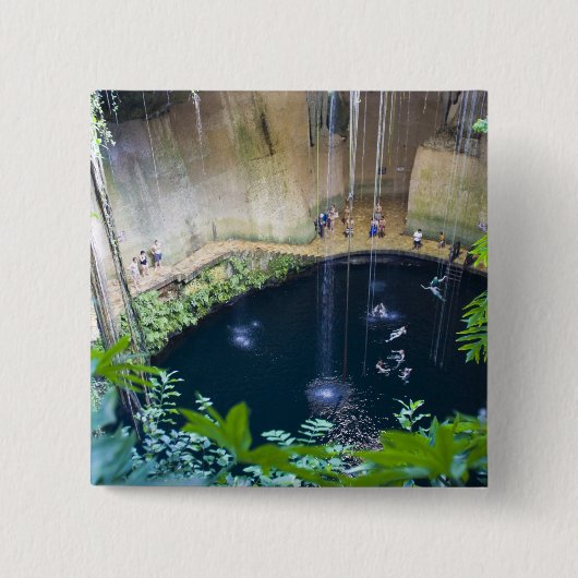 メキシコ、キンタナ·ルー、チチェン·イッツァの近く。 缶バッジ (正面)