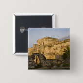 メキシコ、キンタナ·ルー、ユカタン半島 缶バッジ (正面&裏面)