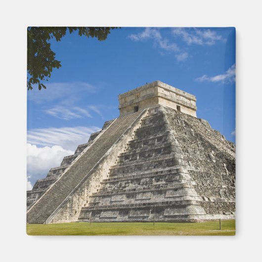 メキシコ、キンタナ・ロー州、カンクン近郊、チチェン５ マグネット (正面)