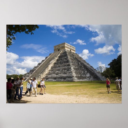 メキシコ、キンタナ・ロー州、カンクン近郊、チチェン4 ポスター (正面)