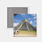 メキシコ、キンタナ・ロー州、カンクン近郊、チチェン4 マグネット (正面/裏面)