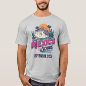 メキシコ クルーズ スクワッド 船 出航 カスタム グループ Tシャツ (正面)