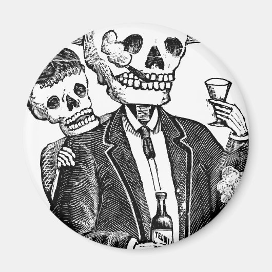 メキシコ、グアダラハラのカラベラス マグネット (正面)