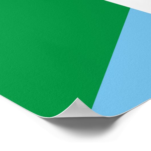 メキシコ・グアテマラ半国旗の国記号 ポスター (角)