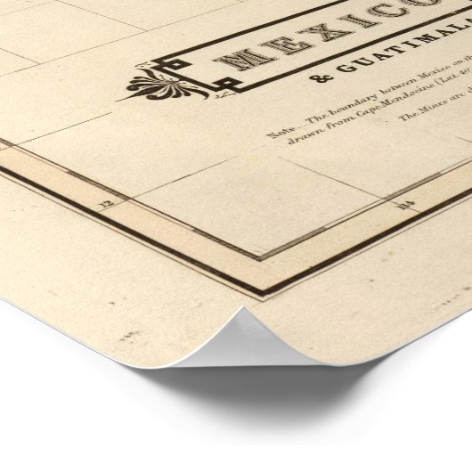 メキシコ、グアテマラ ポスター (角)