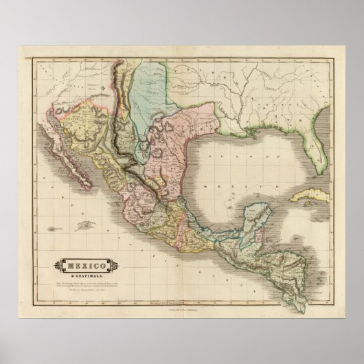 メキシコ、グアテマラ ポスター (正面)