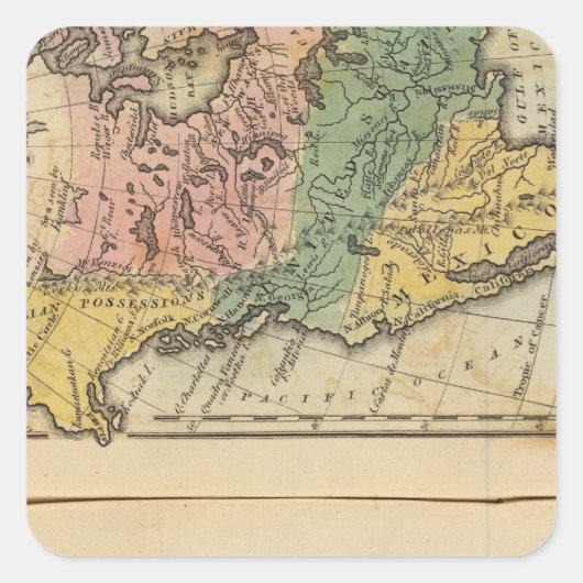 メキシコ、グアテマラ、WI、北米 スクエアシール (正面)