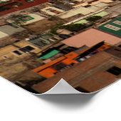 メキシコ，グアナファトの街並み ポスター (角)