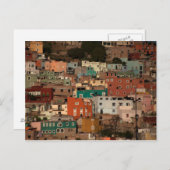 メキシコ,グアナファトの街並み ポストカード (正面/裏面)